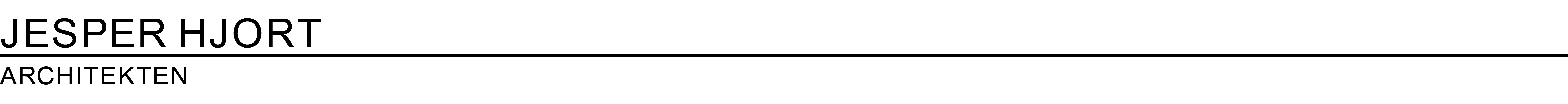 JESPER HJORT ARCHITEKTEN